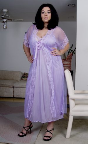 1216 Long Peignoir Set
