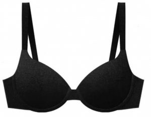 4689 Molded T-Shirt Bra with Padded Straps and Heather Micro