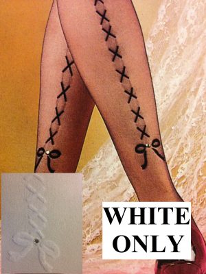 701 Flocked Rhinestone Pantyhose - Image 8