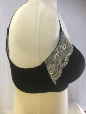 2148 Molded Microfiber Bra with Contrast Lace - Image 4