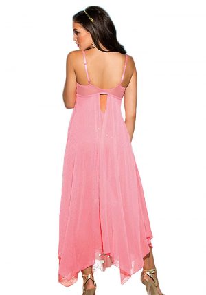 20549 Dot Sequined Long Gown - Image 2