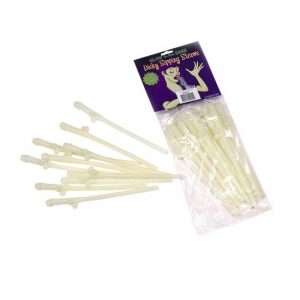 N340 Glow-In-The-Dark Penis Straws
